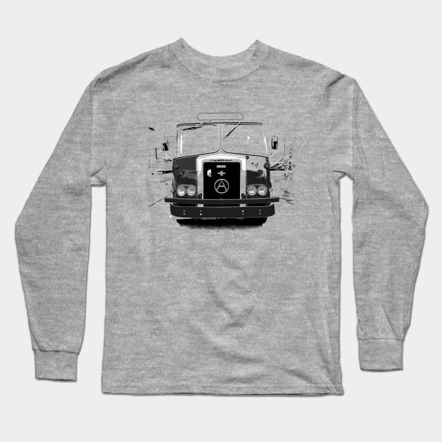 Atkinson Borderer classic 1970s heavy lorry monochrome Long Sleeve T-Shirt by soitwouldseem